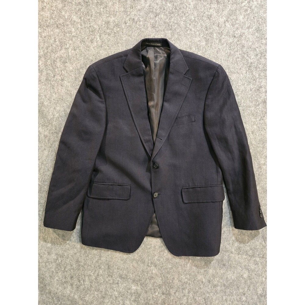 J. Press PRESSTIGE Plymouth Linen Blend Blazer Mens 41S Blue Sport Coat Jacket